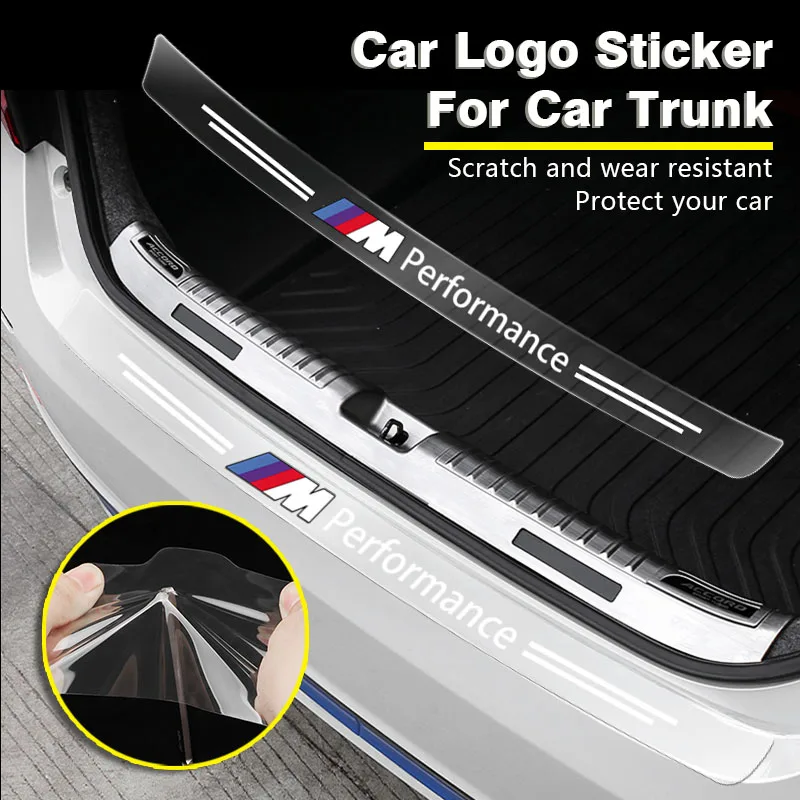 Transparent Car Trunk Badge Protective Sticker Car Accessories For BMW M Performance X1 X3 X4 X5 X6 X7 E84 F30 F20 E83 F26 E53