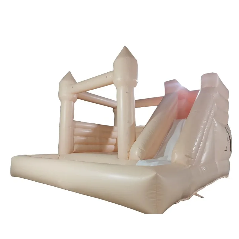 Custom Inflatable Bounce Castle Jump Trampoline Large Commercial White Inflatable Bounce House Wedding Party