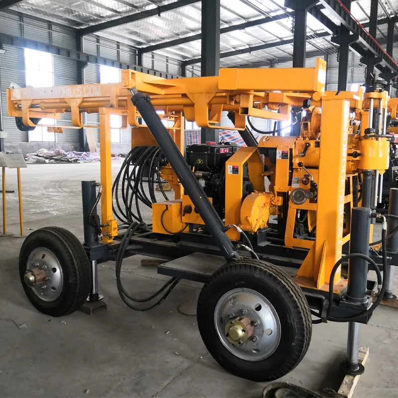Small Portable Diamond Core Drilling Rig 50m Soil Drilling Machine 100m Hydraulic Crawler Mine Core Diamond Sample Drilling Rig