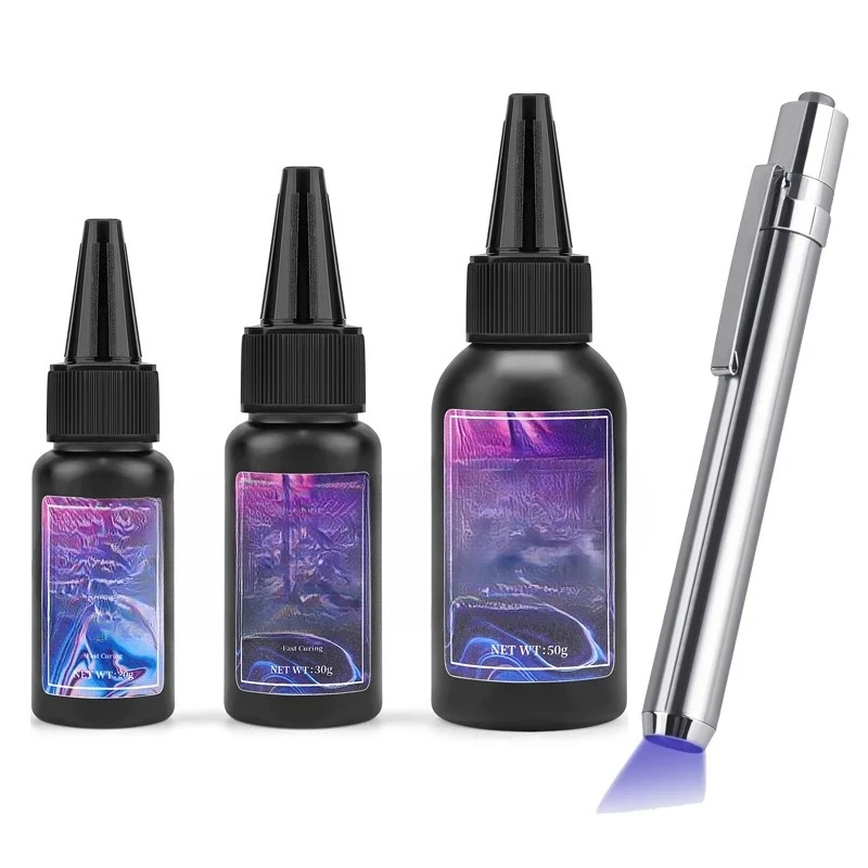 

20g/30g/50g Glue DIY Jewelry Making High Transparency Fast Drying High Hardness Glue UV Lamp DIY Craft Decor