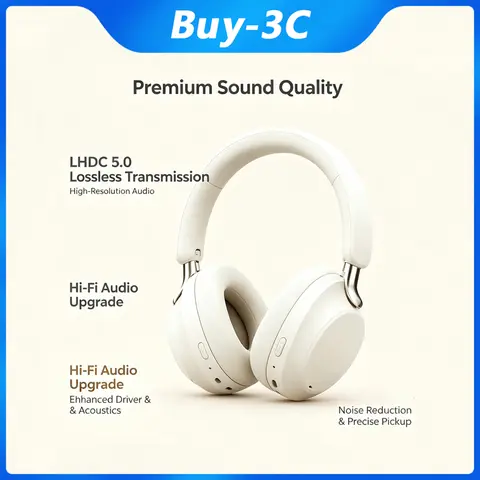 Meizu Mblu lifeme H1 Pro HiFi BT6.0 Over Ear Headphones -58dB Deep ANC LHDC Hi-Res Lossless Audio Wireless Wired Headset
