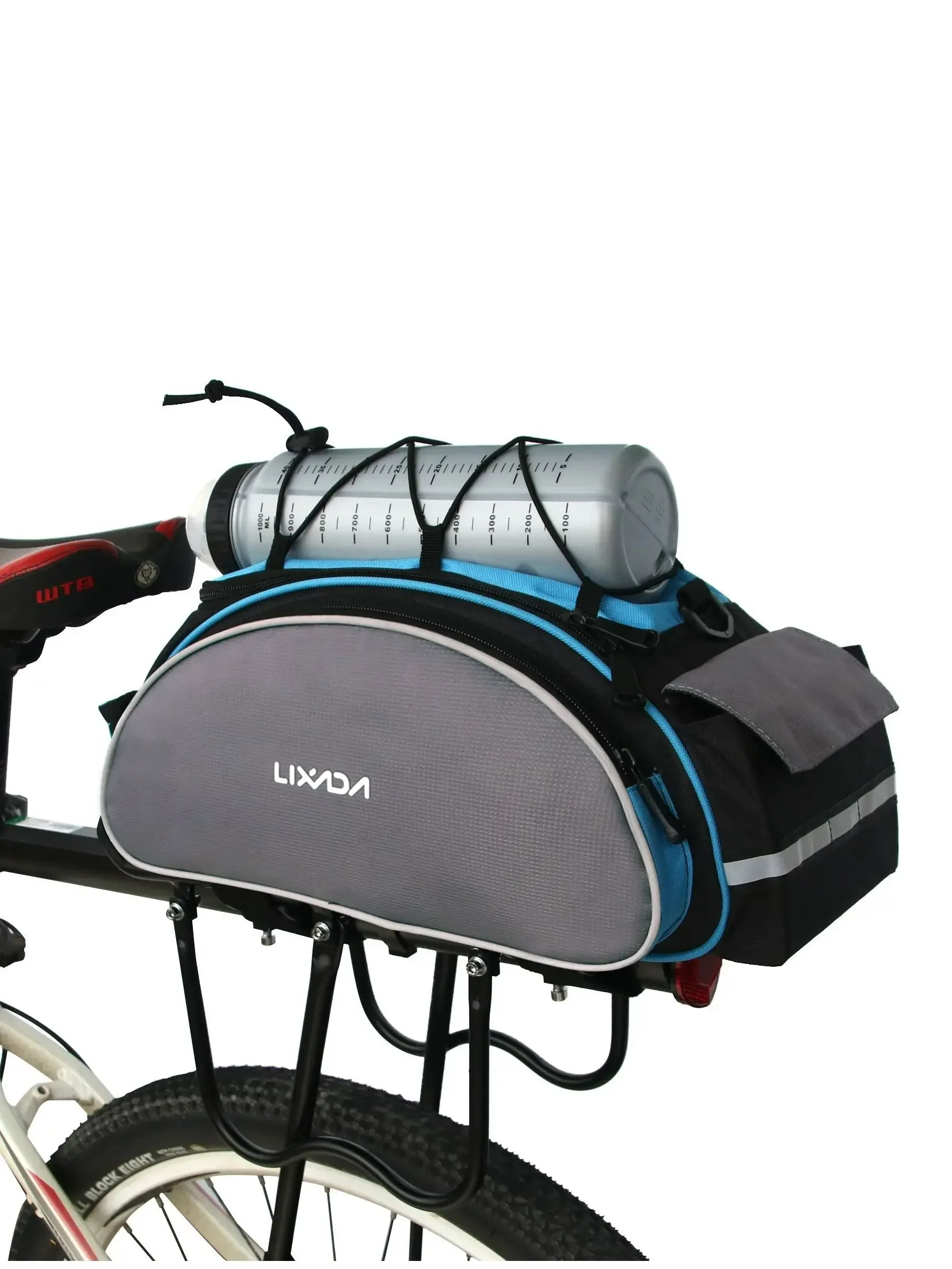 AliExpress NONE 13LMultifunctional Bicycle Rear Seat Bag Outdoor Cycling Bike Rack Seat Bag Rear Trunk Pannier Backseat Bag Handbag Shoulder Bag