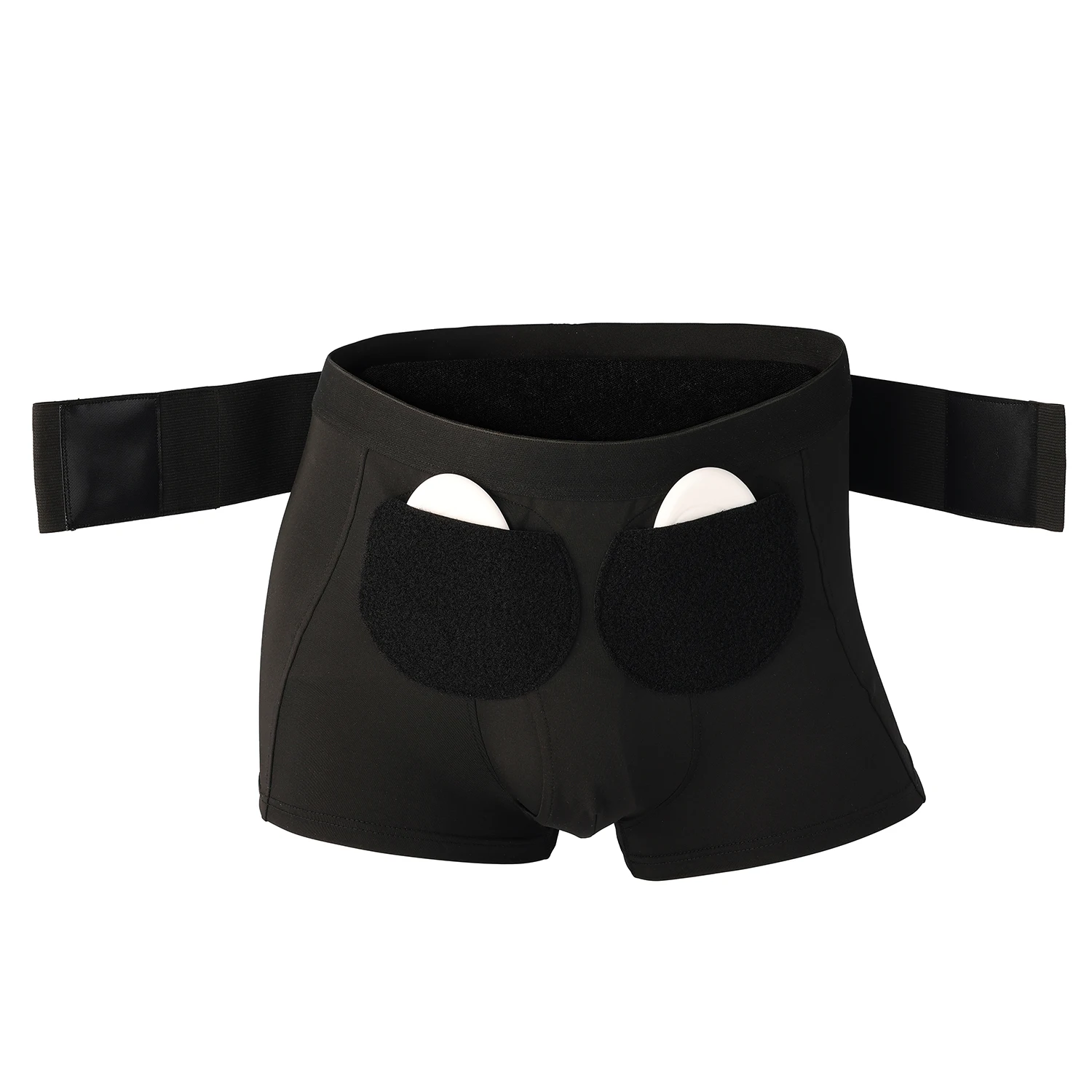 Inguinal Hernia Fixation Belt for Men Women Elderly, Adjustable Truss, 2 Removable Pads, Single/Double Side, Soft Breathable