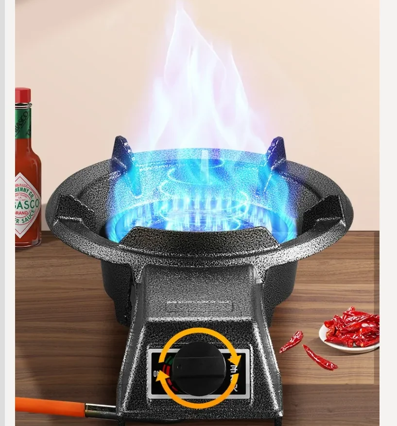 موقد غاز بشعلة واحدة، ضغط منخفض، لهب عالي، موفر للطاقة للاستخدام التجاري المنزلي CBD