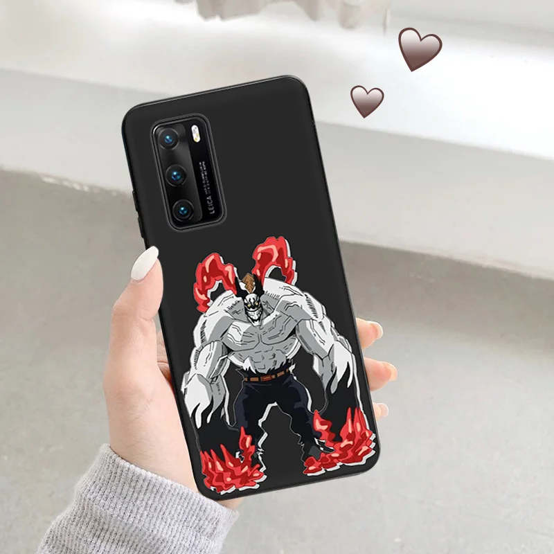 Ultra Thin Soft Case For Huawei P40 P30 Lite P20Pro P Smart Moto G200 G30 G31 One Fusion My Hero Academia Black Color Back Cover