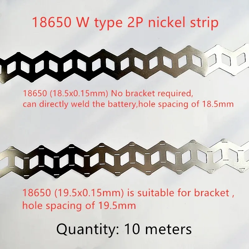 

Никелевая пластина, никелевая волнистая никелевая пластина с разъемом для точечной сварки, 10 метров, 18650
