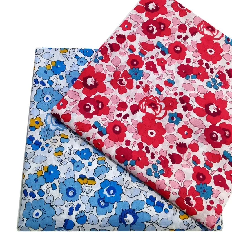 145x50cm Spring Summer Super Dense Cotton Poplin Fabric for Women's Dresses Children's Clothing Home Wear Sewing Project