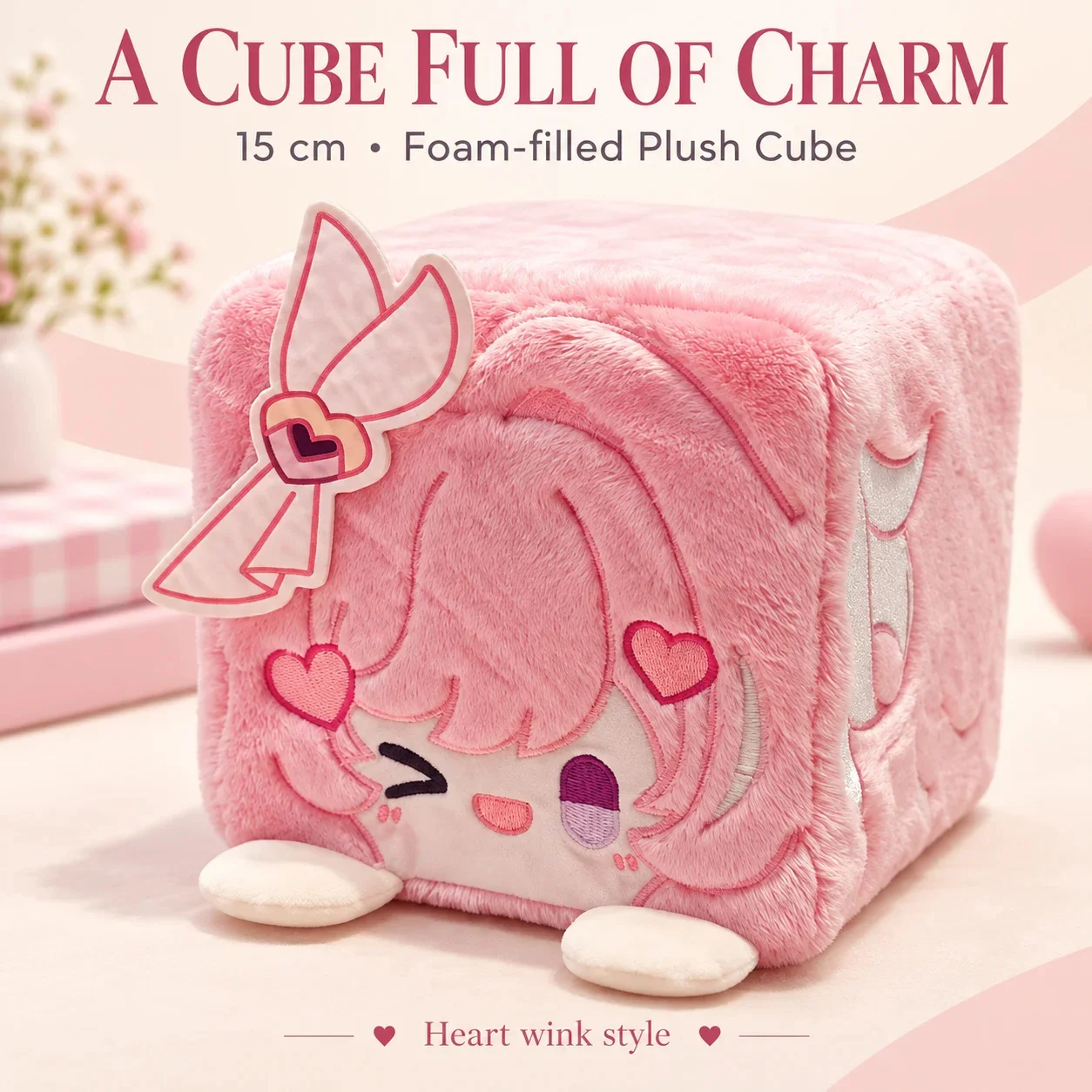 Honkai Star Rail Cyrene 15cm Square Cushion Doll Sponge Filled Cute Anime Character Pillow 3 Designs Kawaii Bedroom Decor Gift