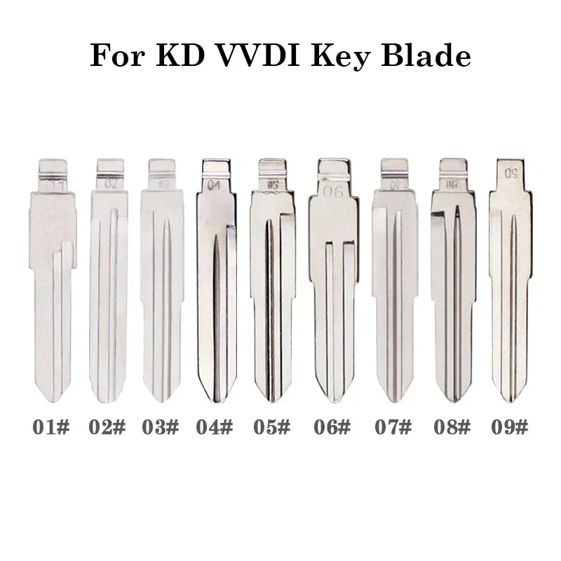 5Pcs For KD Xhorse VVDI KeyDiy JMD Universal Uncut Remote Flip Car Key Blank Blade For VW Toyota Jeep Chrysler Honda Kia Nissan