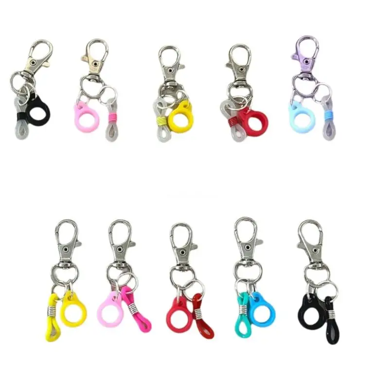 10Pcs ผู้ถือปากกาพวงกุญแจสำหรับ Lanyard ซิลิโคนผู้ถือปากกาคลิปสำหรับพยาบาลพยาบาล Dropship