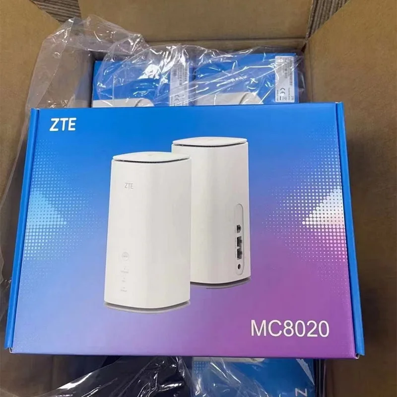 Unlocked ZTE 5G CPE MC8020 WiFi 6 AX5400 NFC Indoor Mesh Router SDX55 3.8Gbps 128 Users 4G LTE CAT22 Sim Card 5G Wireless Modem