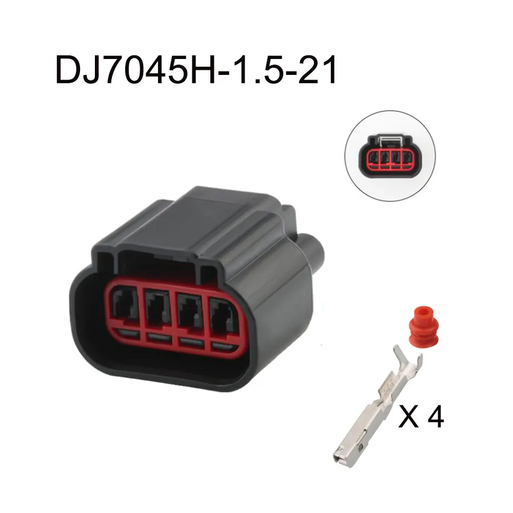 

100 компл. DJ7045H-1.5-21 автомобильный водонепроницаемый кабельный разъем, 4-контактный автомобильный разъем, famale, мужской разъем с уплотнением клеммы