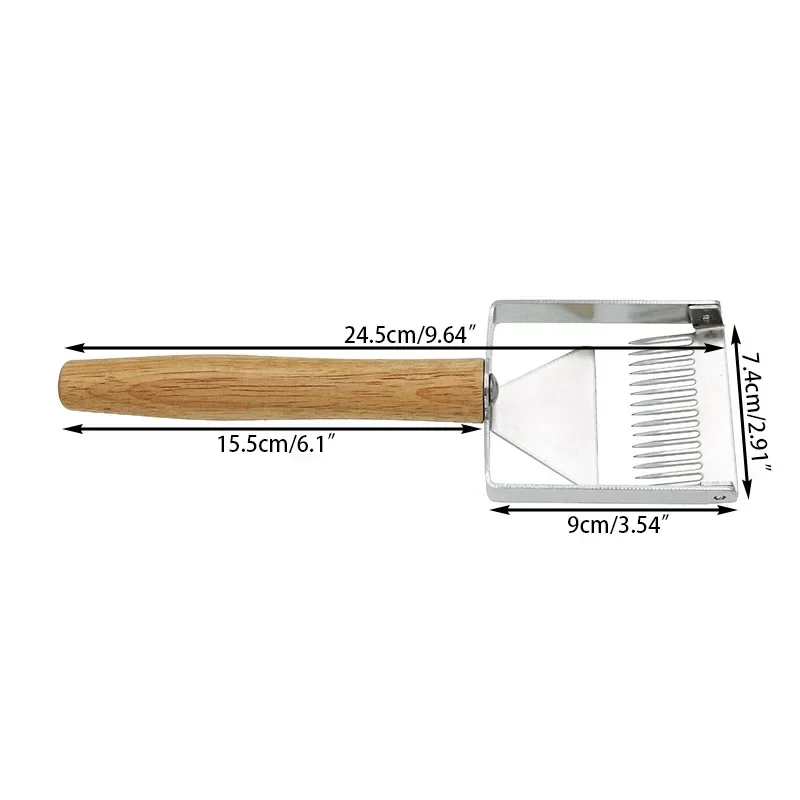 A A Beekeeping Tools New Innovative Honey Cutter Multifunctional Balanced Honeyfork Honey Cutter Honeyshovel Hole