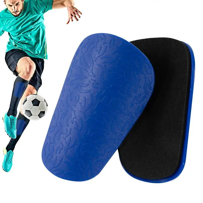 Football Shin Pads 2pcs Mini Leg Guards With EVA Foam For Sports Shockproof Portable Soccer Training Supplies Protective