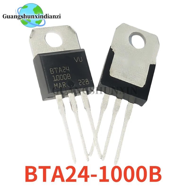 5-10-20 unids/lote nuevo BTA24-1000B 24-1000b BTA BTA24 1000B serie completa de silicio controlable bidireccional TO-220 en Stock