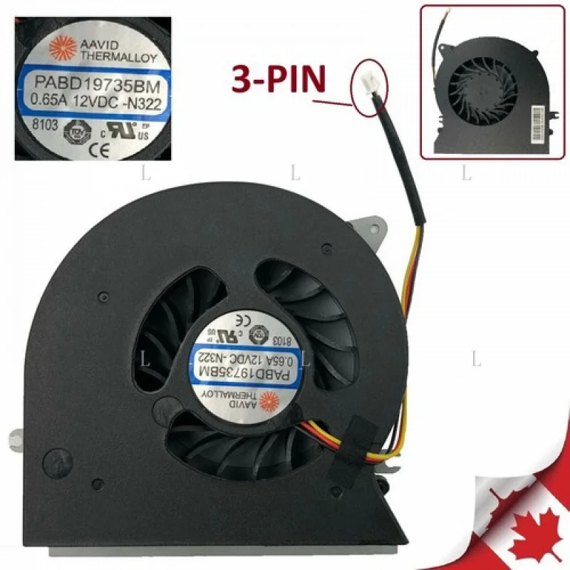 

L новый для MSI MS-1781 MS-1782 GT72 GT72S GT72VR вентилятор графического процессора PABD19735BM 0,65A 12 В постоянного тока 3-контактный *