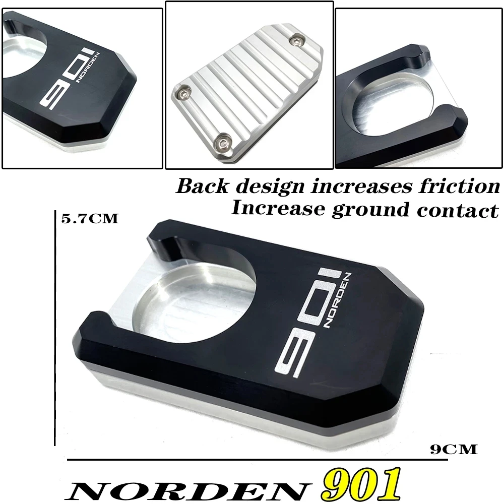 For Husqvarna Norden 901 2022 Husky NORDEN901 norden901 2022 Motorcycle Side Stand Enlarger Kickstand Plate Pad