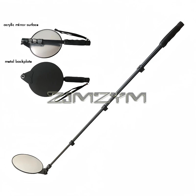 

Vehicle Undercarriage Inspection Mirror Wide-Angle Convex Mirror Retractable Outdoor Station/Airport Security Inspection