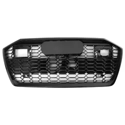 For RS6 Grill Racing Grills Front Hood Grille Car Front Bumper Grill Center Grille for A6/S6 C8 2019 - 2023 With ACC