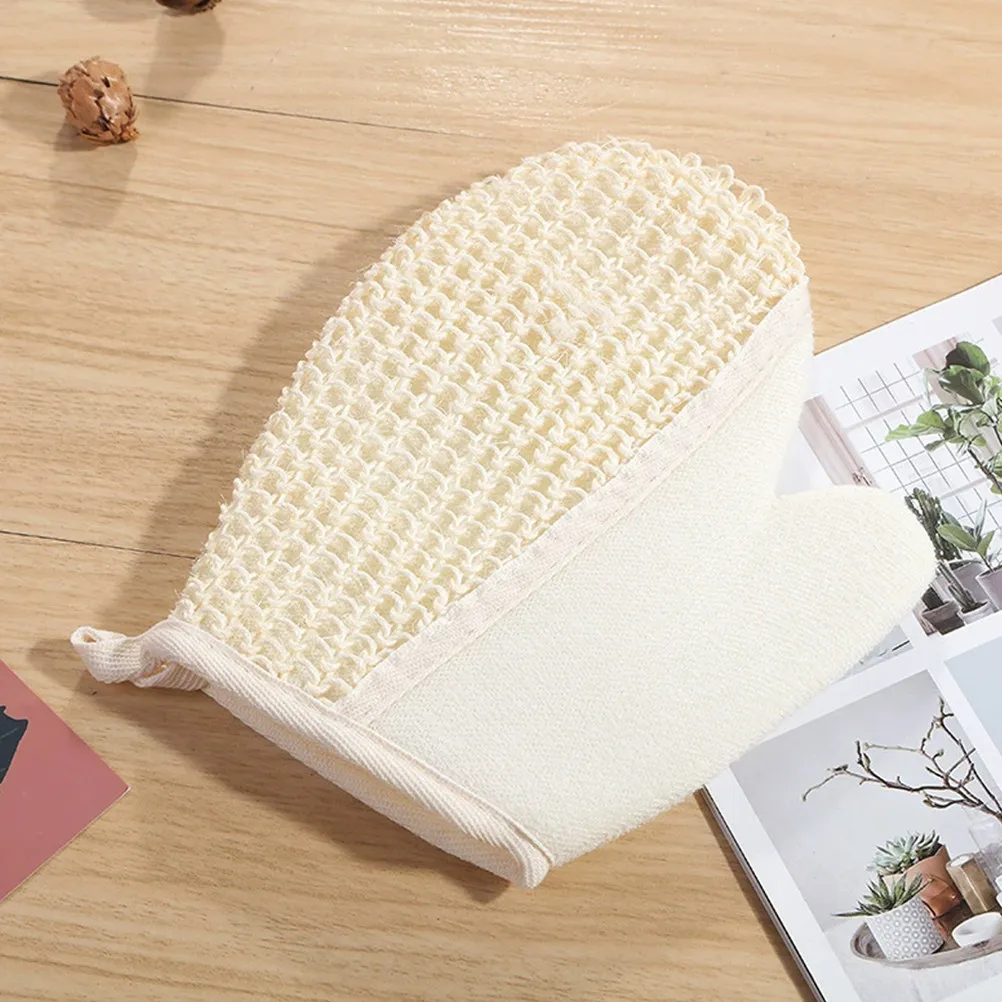 Kids Bath Exfoliating Gloves Soft Sponge Shower Mitt Body Wash Loofah Mitt Travel Size Bath Scrub Waterproof Cleaning Gloves