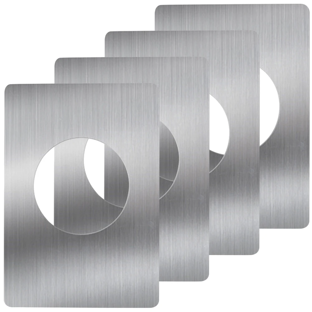 

Stainless Steel Door Reinforcement Repair Scratch Cover Security Deadbolt Hole Cover Plate Durable Rustproof for Kitchen