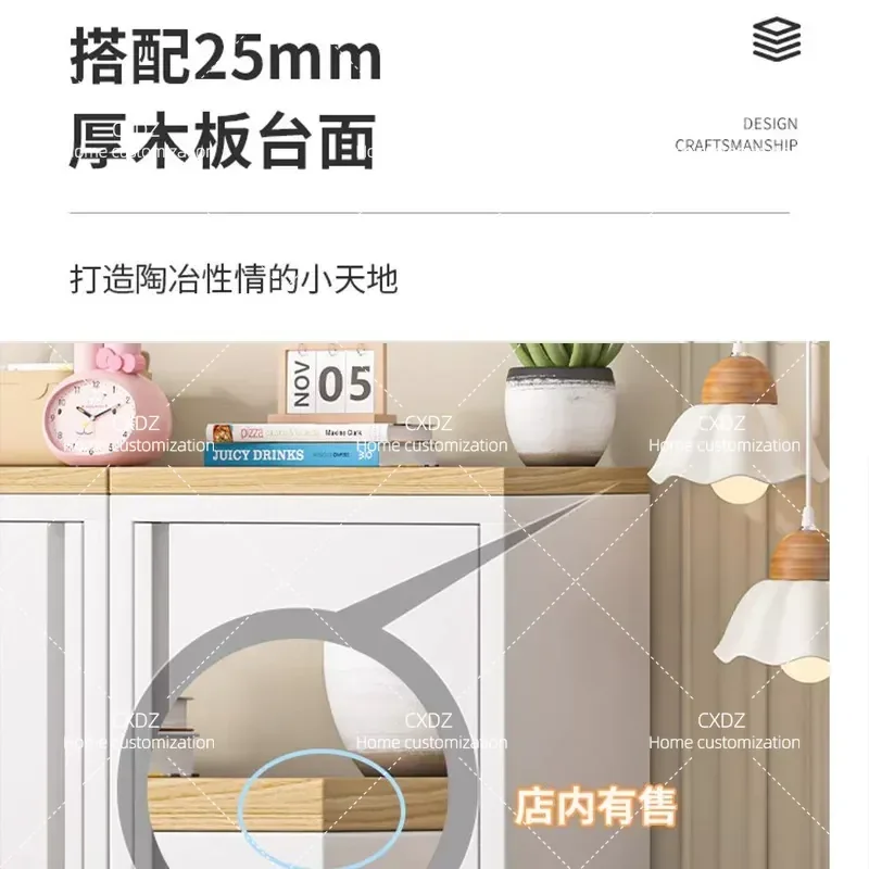 Iron Storage Cabinet Single Door Floor to Ceiling Sideboard for Living Room Dining Room Balcony Metal Cupboard Organizer