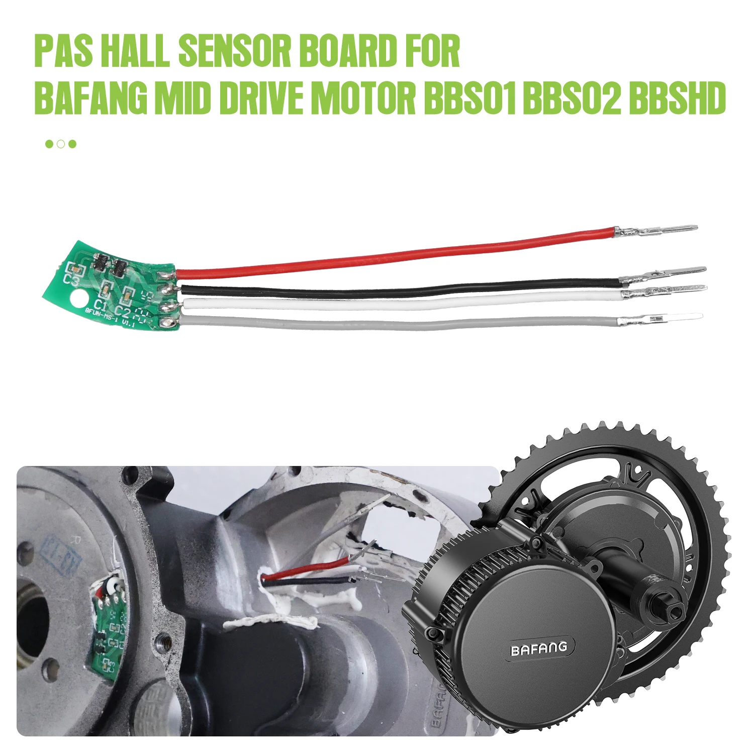 BAFANG Mid Motor Pas Hall Sensor Board for Mid-Drive BBS01 BBS02 BBS01B BBS02B BBS03B BBSHD Motor 250W 350W 500W 750W 1000W