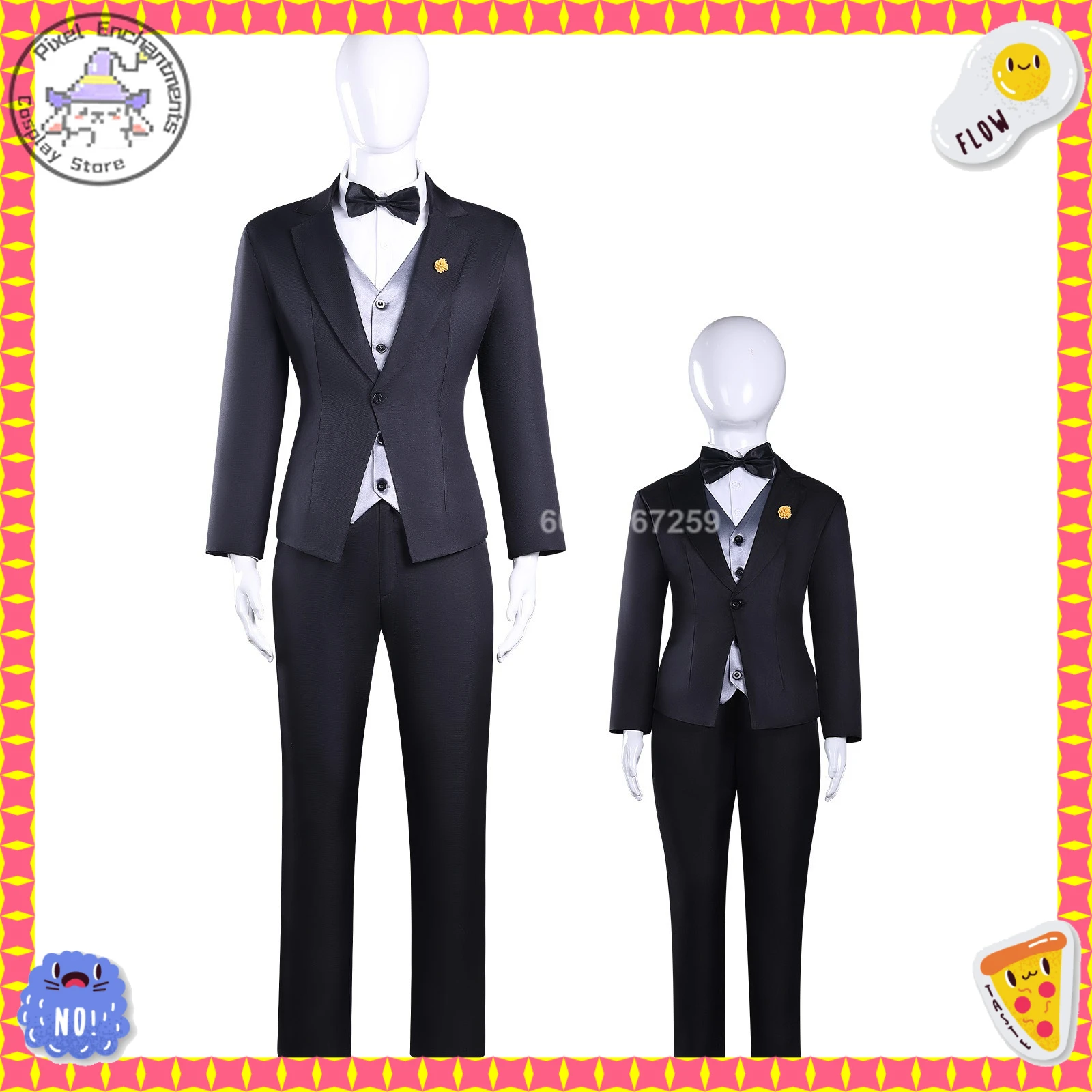 

Movie Cosplay Costume Anime Nick Wilde Role Playing Fashion Black Stage Uniform Suits Men Adult Child Comic Con Halloween Party