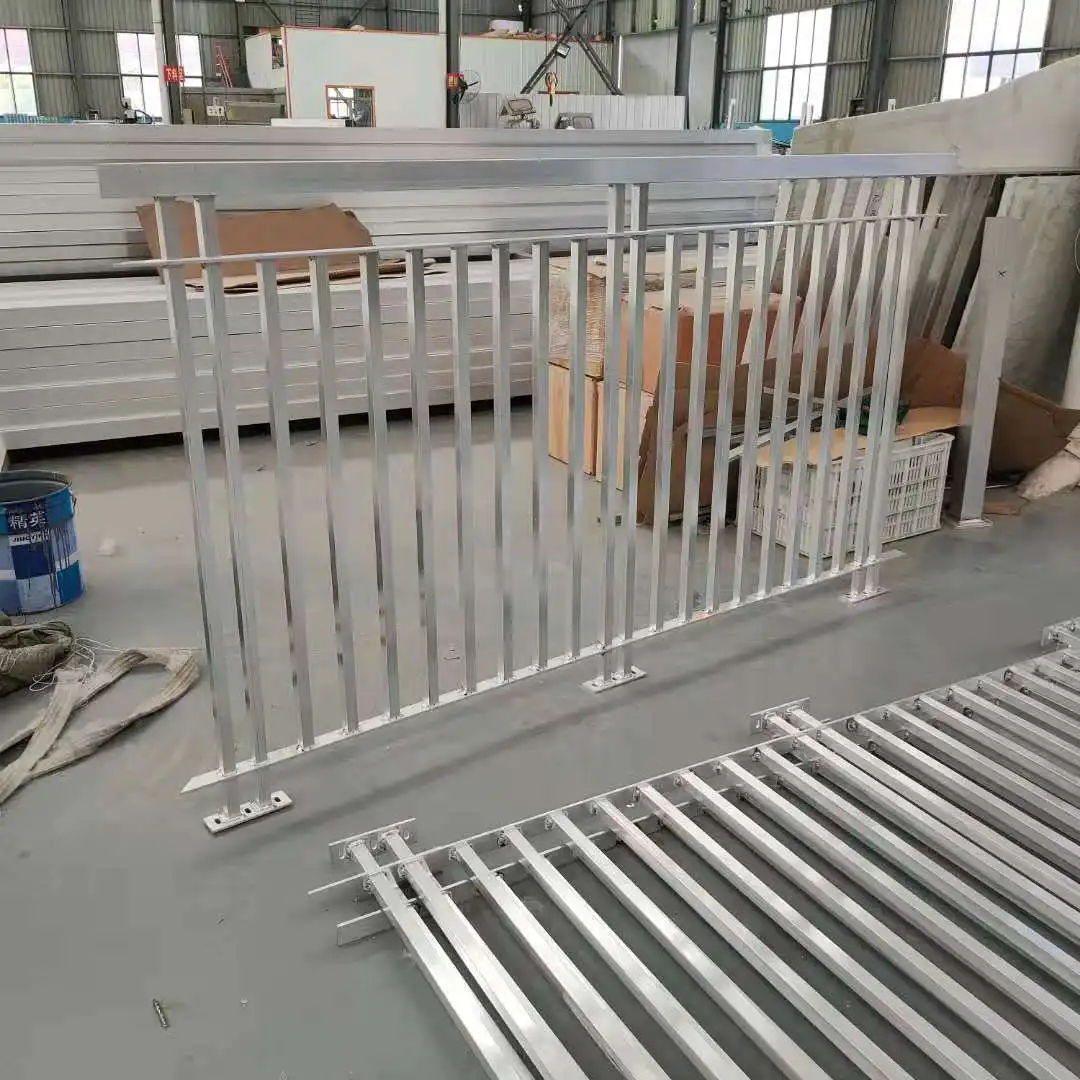 إطار ألومنيوم فريد مخصص مع خشب معالج بالضغط السطحي المطلي للمنازل وحمام السباحة ودرابزين الدرج #6