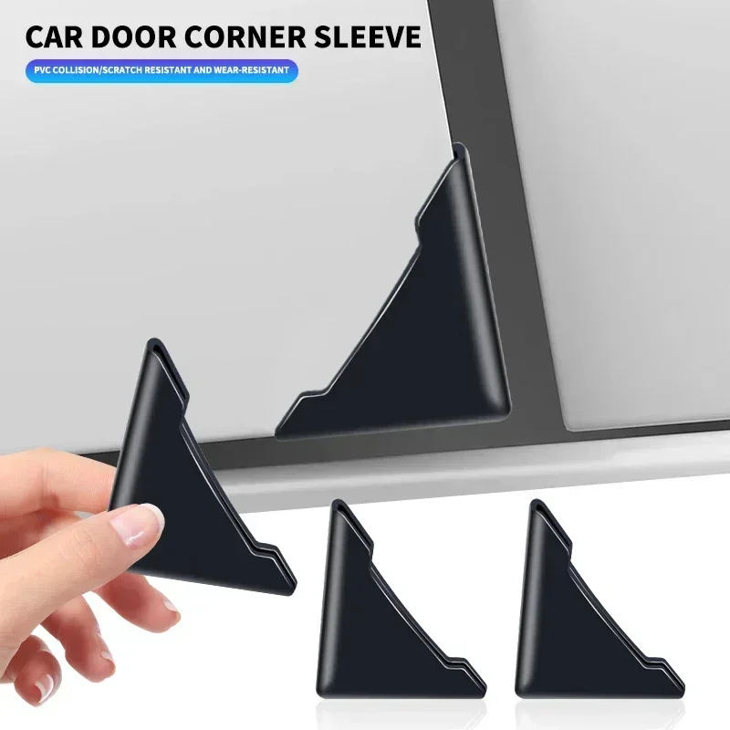 2/4pcs Car Door Corner Protective Cover Silicone Protector Door Corner Anti-collision Guard Covers Car Accessories