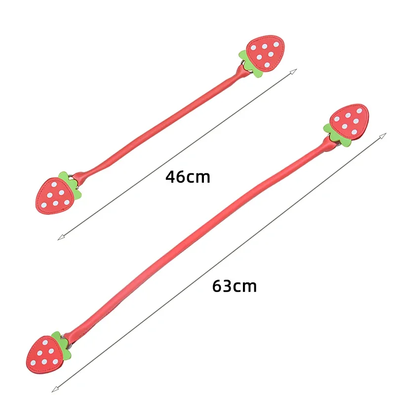 Новинка 2024, модные фруктовые ручки obag, аксессуары для сумок, кожаные ремешки, длинная короткая ручка для O-bag