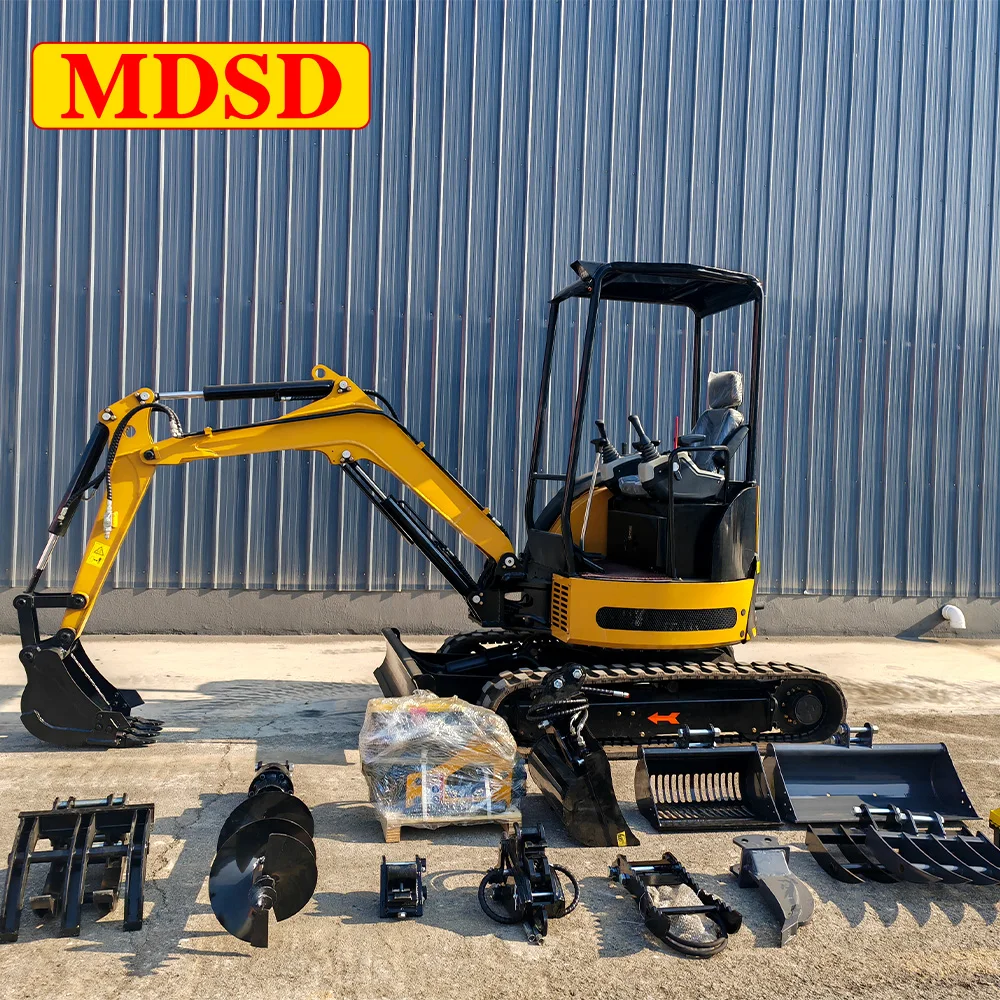 2.5 Ton Mini Crawler Excavator for Agriculture Landscaping Construction Excavator Custom Service Crawler Digger forKubota Engine
