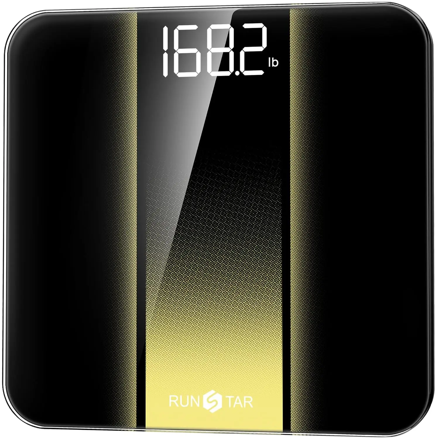 

High Precision Digital Bathroom Scale with LED Display, 400lb Capacity, Tempered Glass