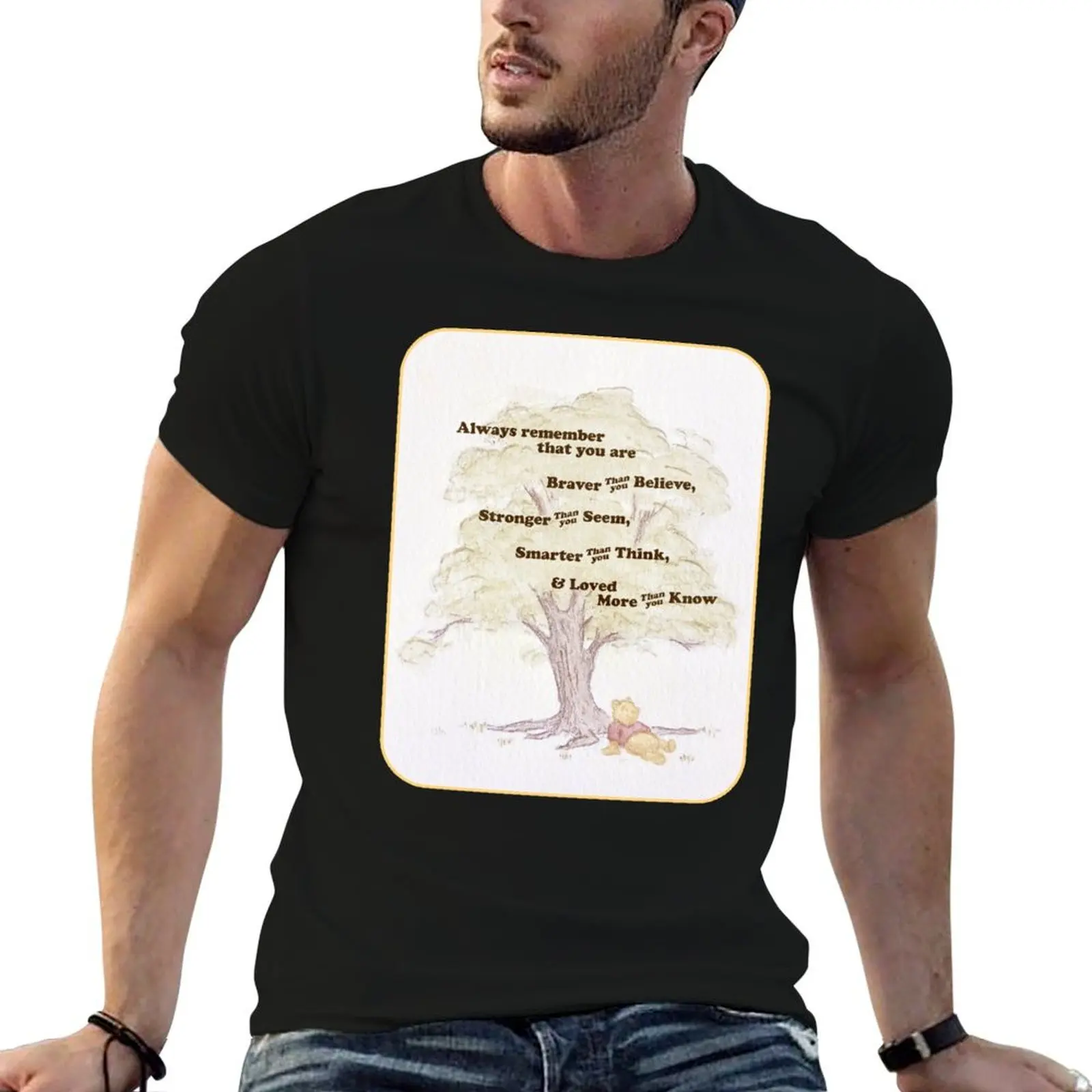 Camiseta Braver, Stronger, Smarter, Loved More, camisetas de lujo para hombre, camisetas de algodón 100%, camiseta de algodón para hombre