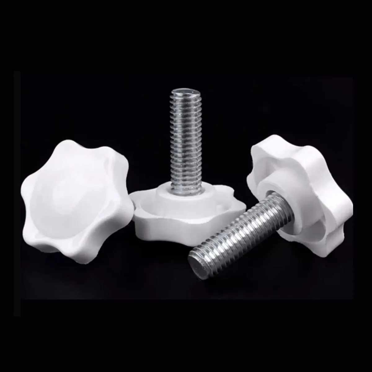 White Plum Blossom Handle Screw/Hand Twisted Knob Head Bolt M4M5M6