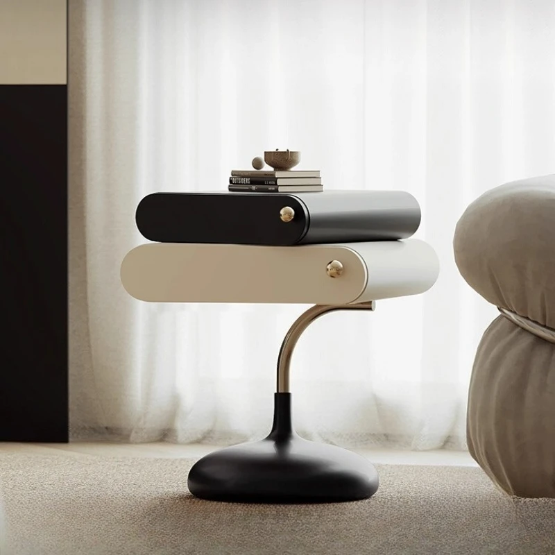 

Cream wind Internet celebrity creative side a few light luxury sofa corner a few simple modern bedroom bedside small edge