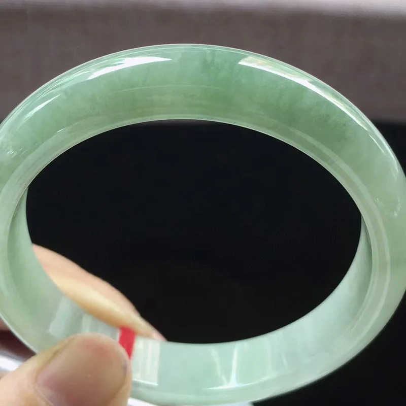 Factory Wholesale Myanmar Natural Emerald a Goods Background Color Positive Ring Jade Bracelet