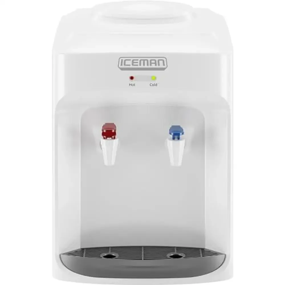 

Top-Loading Water Dispenser 5 Gallon Bottle Hot & Cold Low Noise Energy-Saving Countdown LED Indicator Safety Lock White