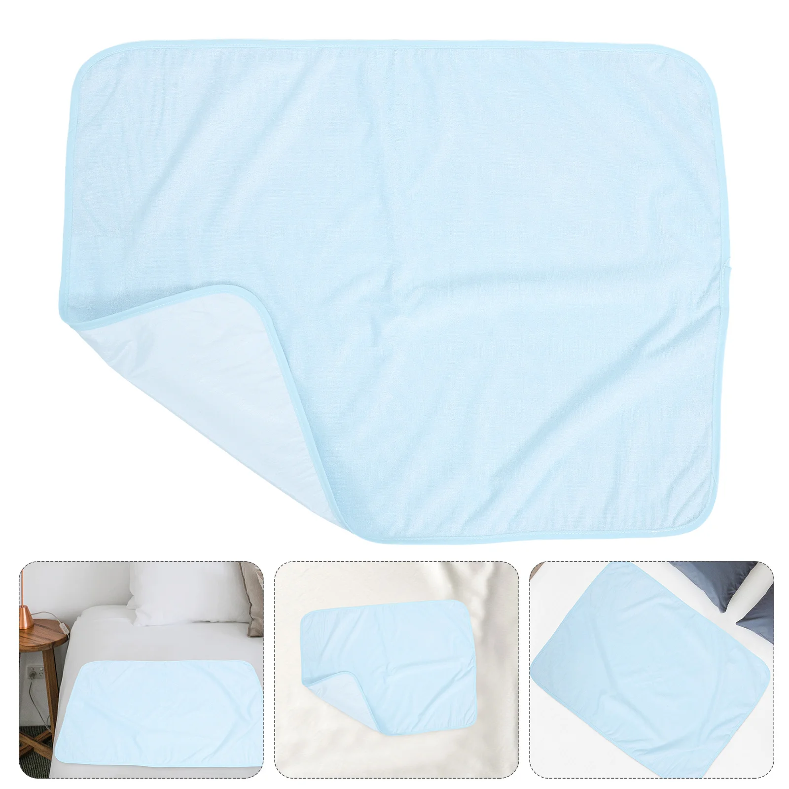 2 قطعة وسادة حفاضات سلس البول تنفس قابلة لإعادة الاستخدام قابل للغسل حماية السرير للبالغين المسنين مريحة مانعة للتسرب