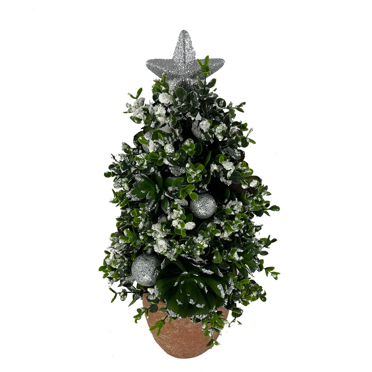 Large Christmas Tree Artificial Potted Plant Christmas Decoration With Cement Basin Ornament Xmas Party Festival New Year Gift