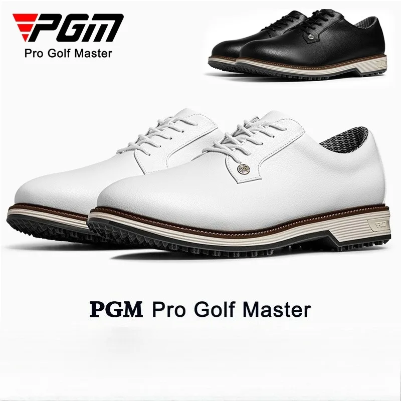 PGM Men's Waterproof Golf Shoes Anti Slip Microfiber Golf Sneakers Lace Up EVA Cushioned EU 39-45 XZ393