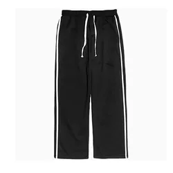 Pantaloni casual sportivi a righe versione coreana maschile della tendenza pantaloni moda gamba dritta per studenti di marca di moda allentati estivi