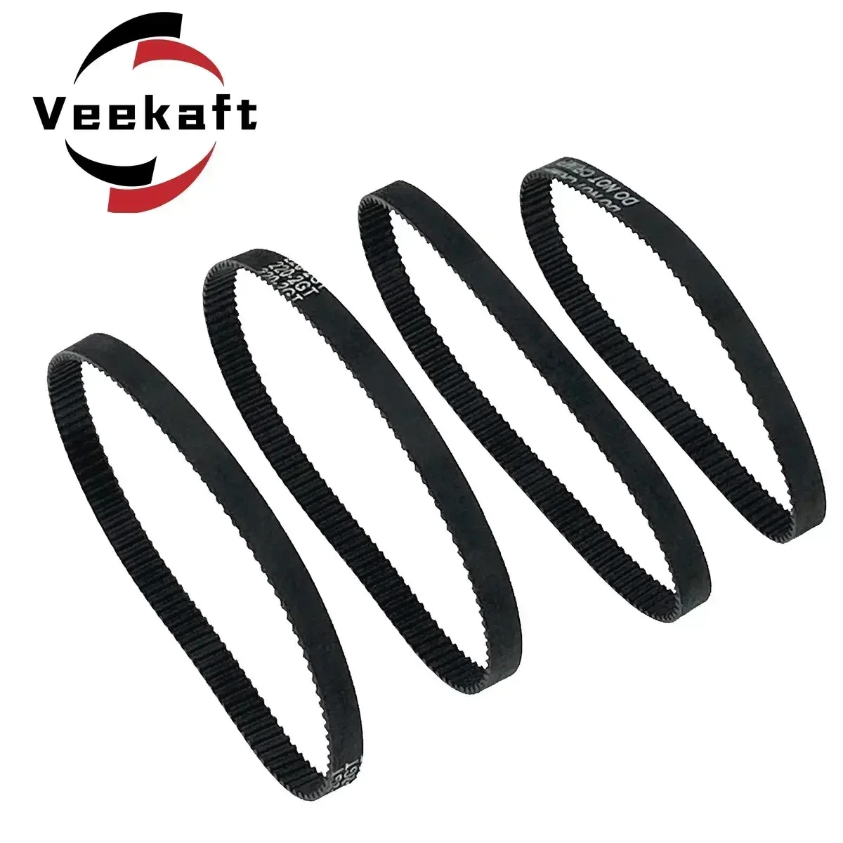 Veekaft 1PCS 3D Printer Parts GT2 6mm/10mm Closed Loop Rubber Timing Belt From 380mm-600mm Width 6mm/10mm 2GT Synchronous Belt