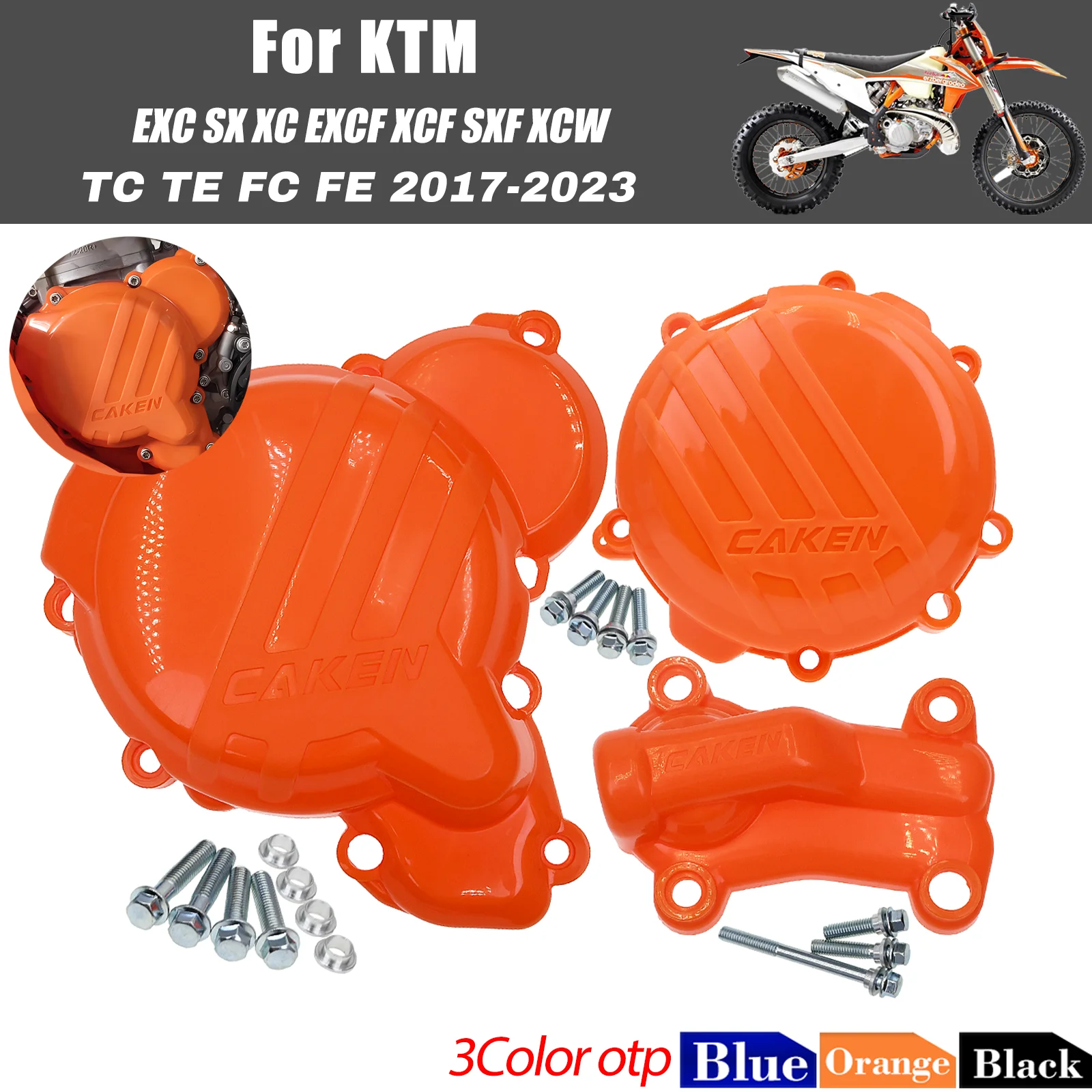 Wear Resistant Engine Protection Cover Clutch Water Pump Ignition Guard Fit KTM Husqvarna TE TEi TC EXC Motocross Accessories