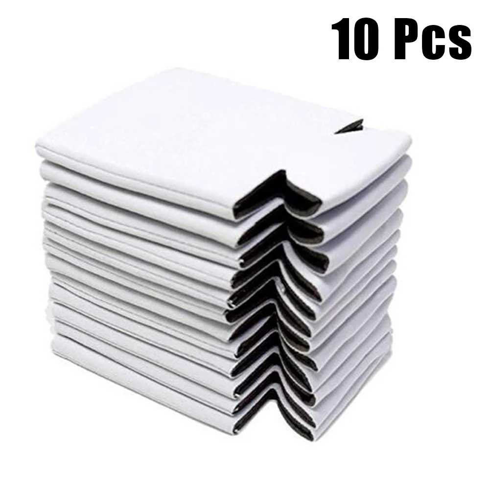 10pcs Foldable Insulated Cover 13 X 10cm Reusable  Beer Can Cooler Sleeve Covers  Drink Covers Portable Cup Cover