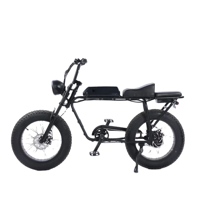 

Factory Direct Sale Custom Hybrid Electric Fat Tire Bike With Steel Frame New Energy Manned Travel Bicycle Wholesale Price