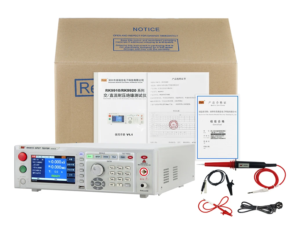 

Профессиональный Производитель AC/DC 5KV RK9910 программируемый тестер изоляции и выдерживания напряжения с быстрой доставкой