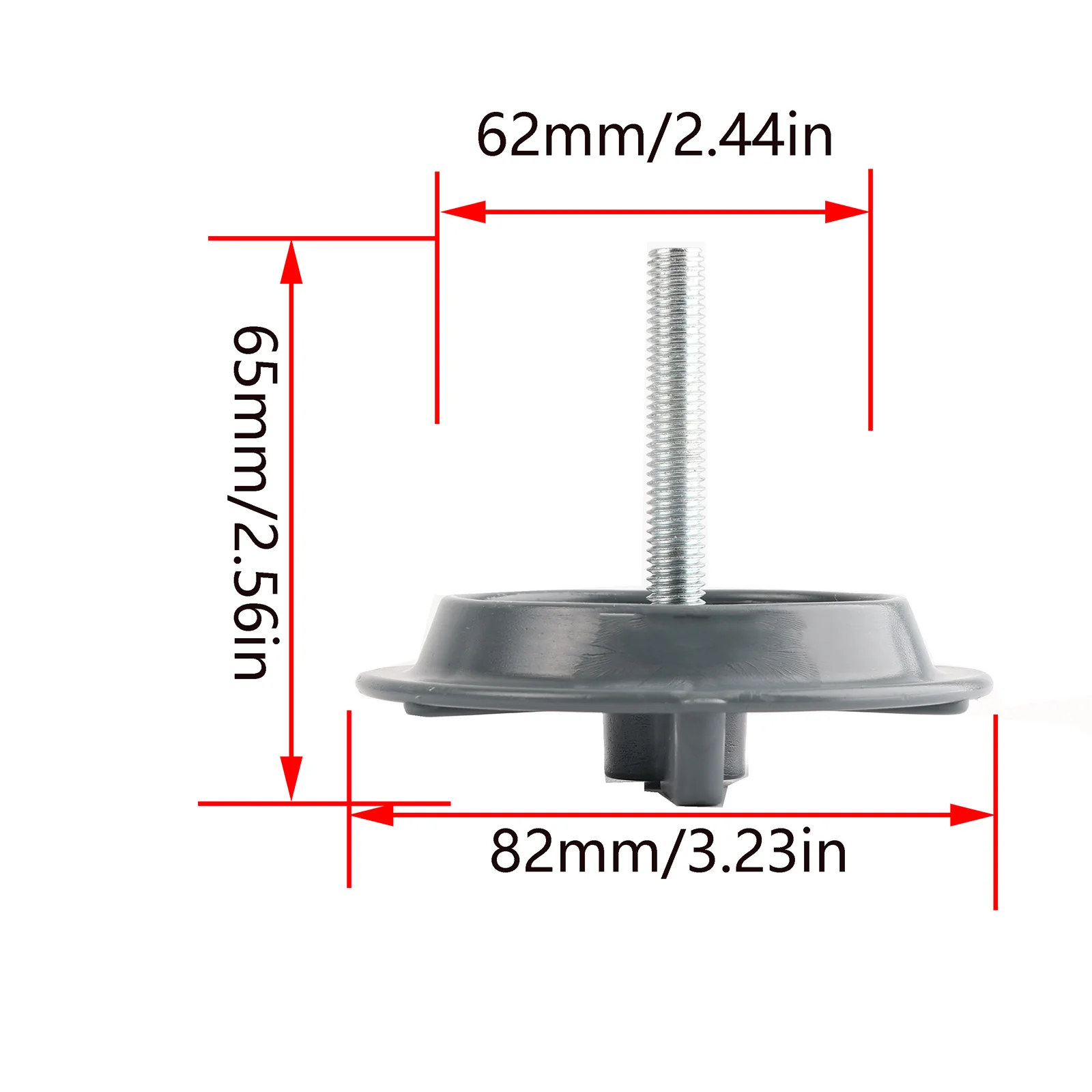 Gray Spare Tire Hold Down Bolt Retainer Clamp Screw For KIA Forte Cerato Cerato Koup Forte Koup Optima Magentis Soul 6285028510