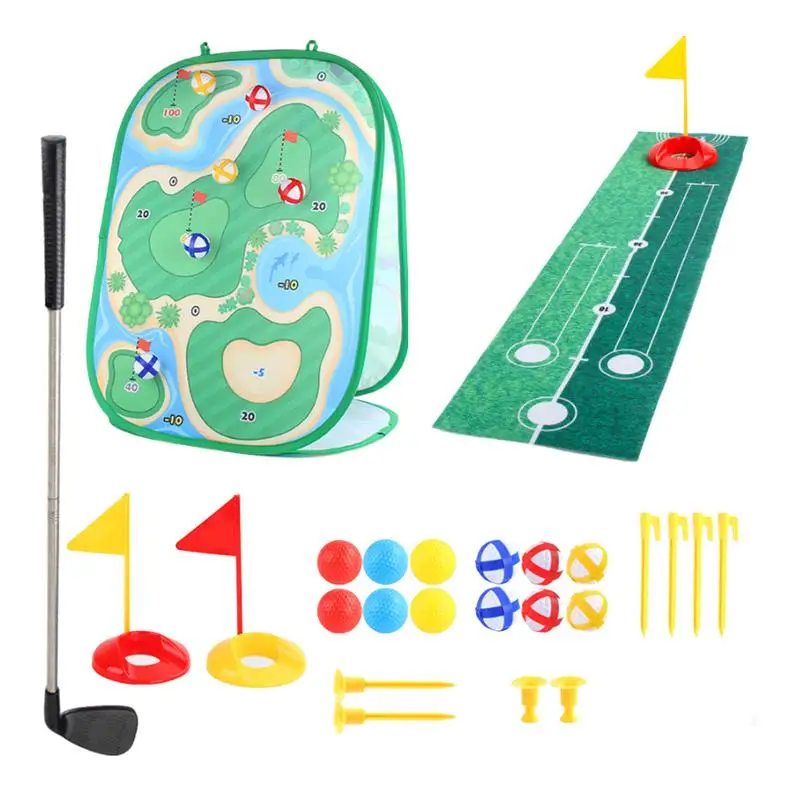 

Chipping Game Golf Practice Mat Kits Family Fun Outdoor Toys Backyard Game Sports Toys For Adults Kids For Garden Party