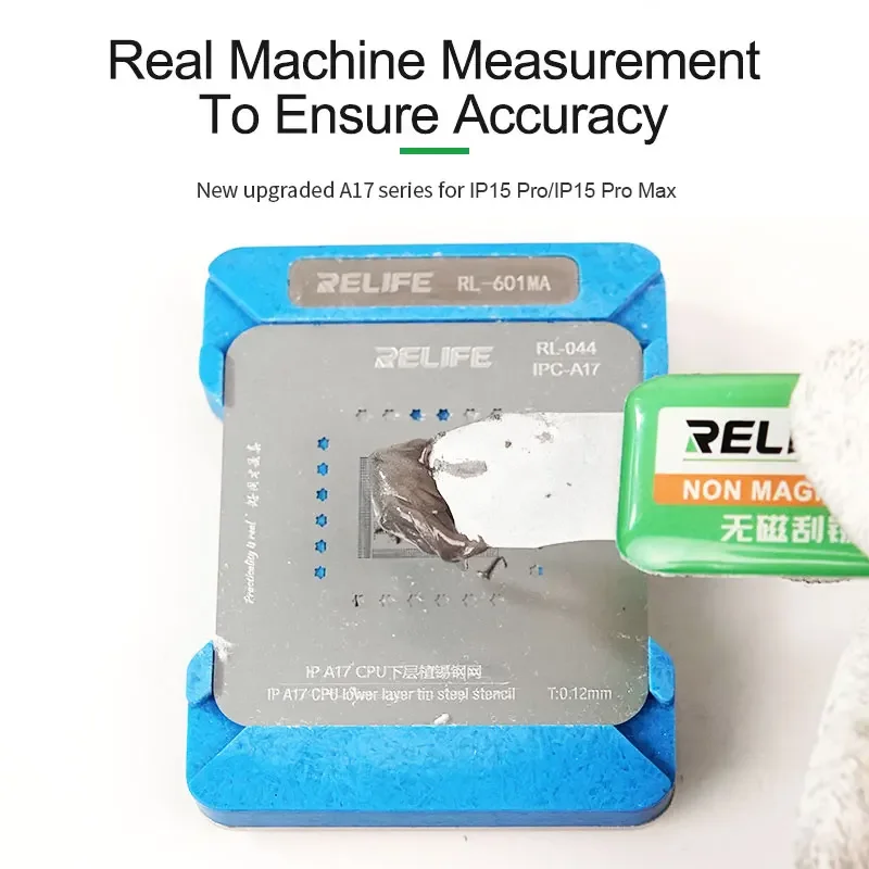 RELIFE RL-601 MA IP CPU القصدير زراعة منصة مجموعة آيفون A8-A16 اللوحة الأم MTK EMMC كوالكوم هواوي وحدة المعالجة المركزية أداة إصلاح اللحام